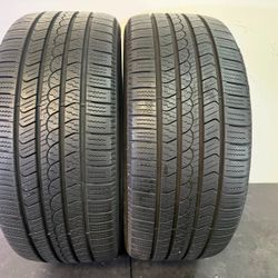 V853  245 40 20 99V  Pirelli  P7 AS Plus 3 - 2 Used Tires 90% Life 
