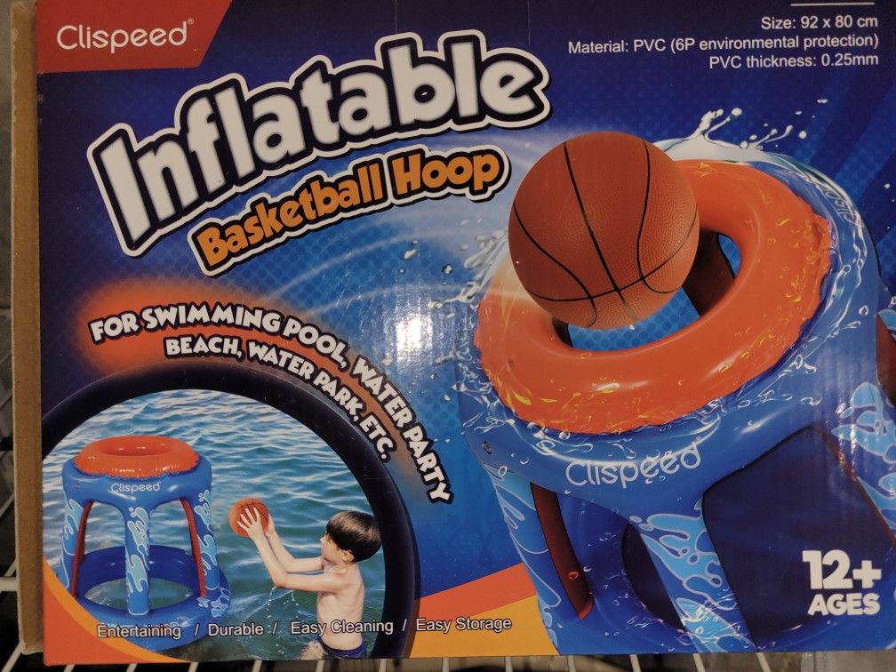 Water Play Swimming Beach Summer Party Inflatable Basketball Hoop Water Basketball Game Set Basketball Hoop Pool Float