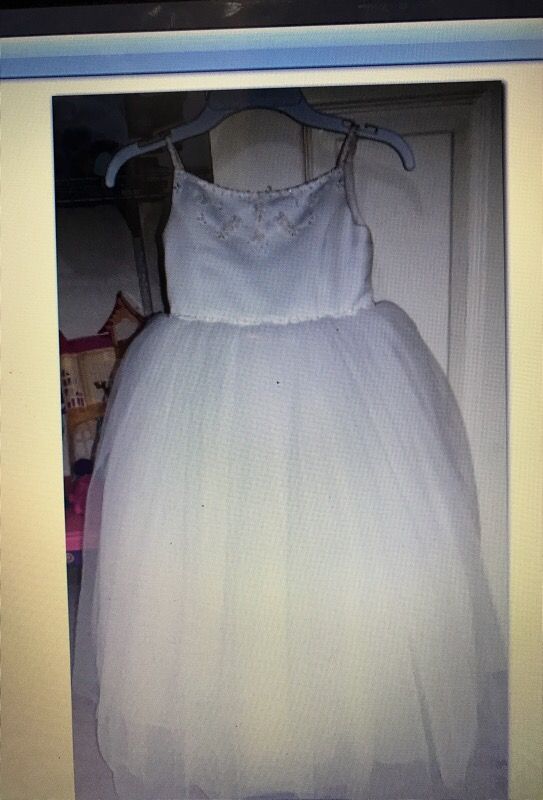 Davids bridal flower girl dress white size 3