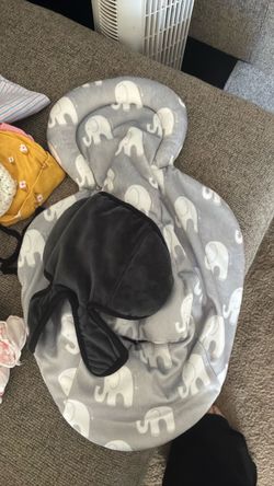 Baby girl  hats, mittens, car seat insert