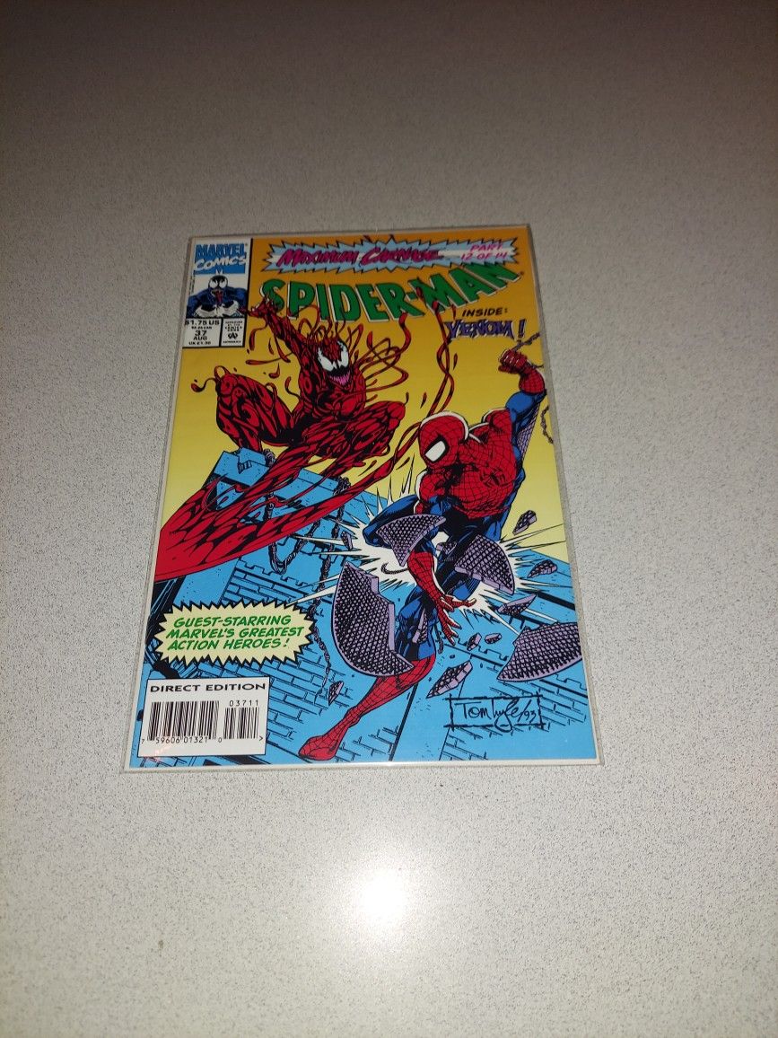 1993 SPIDER-MAN #37 COMIC BAGGED AND BOARDED