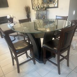 Glass Table With Chairs 