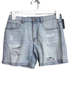 Forever 21 Boyfriend Distressed Denim Shorts Light Wash Women's 25