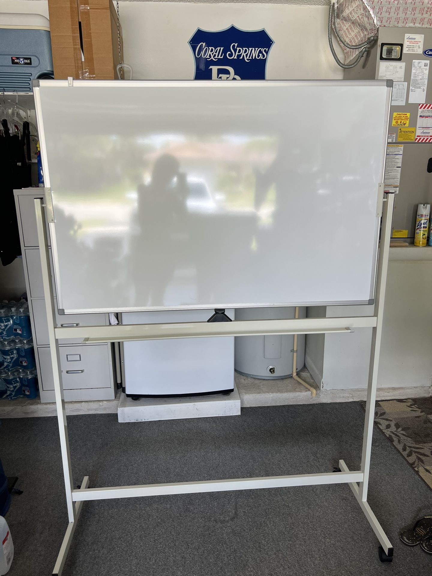White Board (Double-Sided) With Wheels
