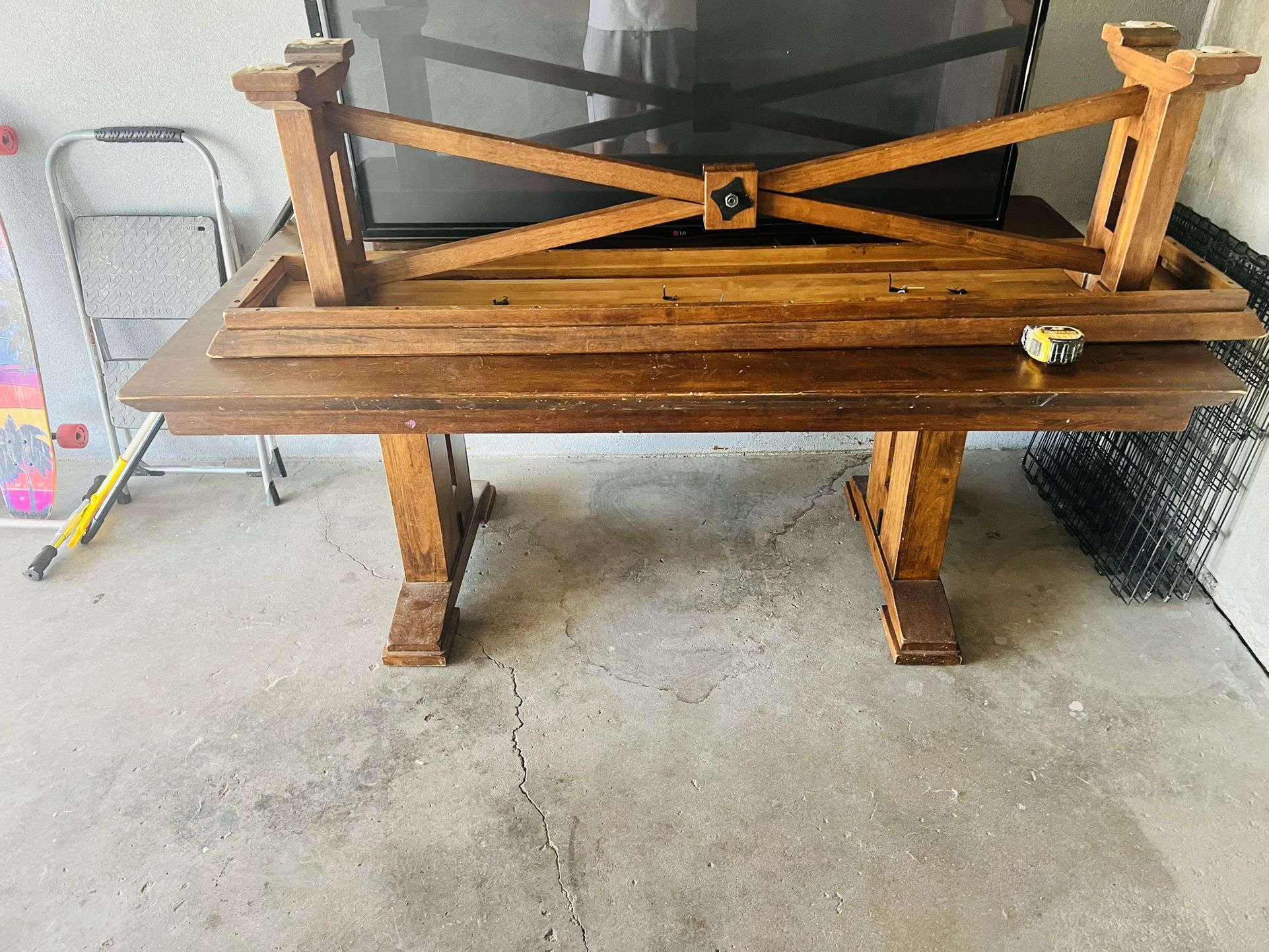 Table And 55in LG TV