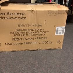 Over The Range Microwave Oven/New/nothing Missing 