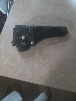 Leather Pistol Holster 10" Length