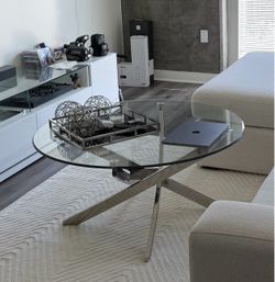 Z Gallerie round coffee table