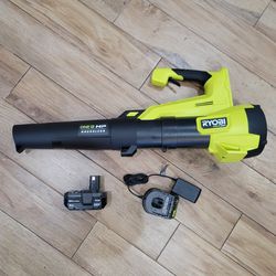 RYOBI

ONE+ HP 18V Brushless 110 MPH 350CFM Cordless Variable Speed Leaf Blower and Lawn, Leaf Bag w/ 4.0 Ah Battery, Charger

