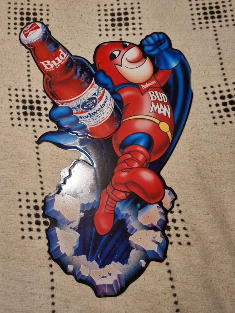 Budman Vintage Metal Wall Decoration