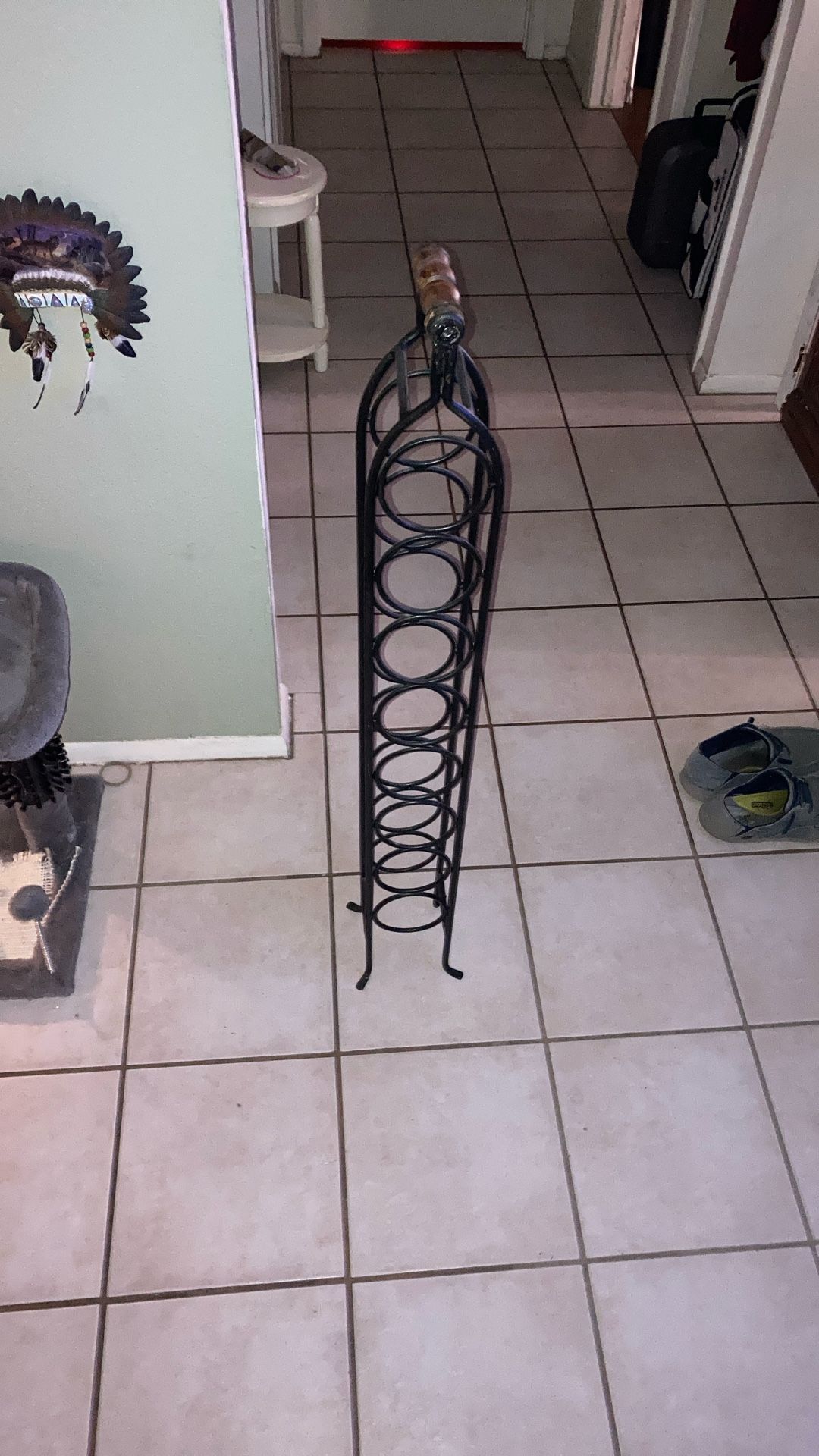 Metal Wine Rack Holds 8