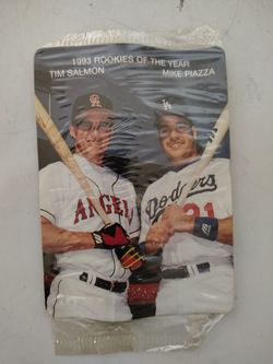 Vintage 1994 Mother's Cookies Baseball Card - Tim Salmon & Mike Piazza (Factory Sealed)