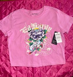 Ed hardy cropped top size large (new)
