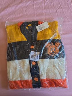 Hot Topic Mickey Mouse Jack o Lantern knitted cardigan