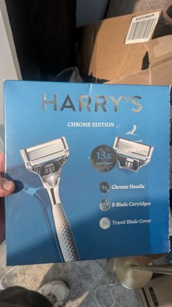 Harry's Chrome Edition Razor Set 13 Cartridges + 1 Handle