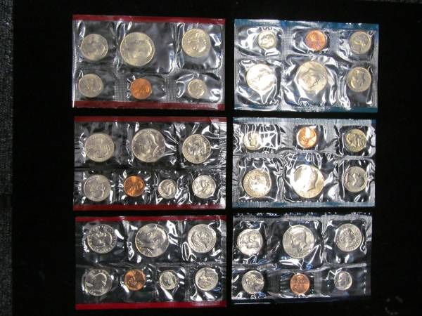 1979 to 1981 U.S. Mint Sets in OGP -- 38 TOTAL UNCIRCULATED COINS!