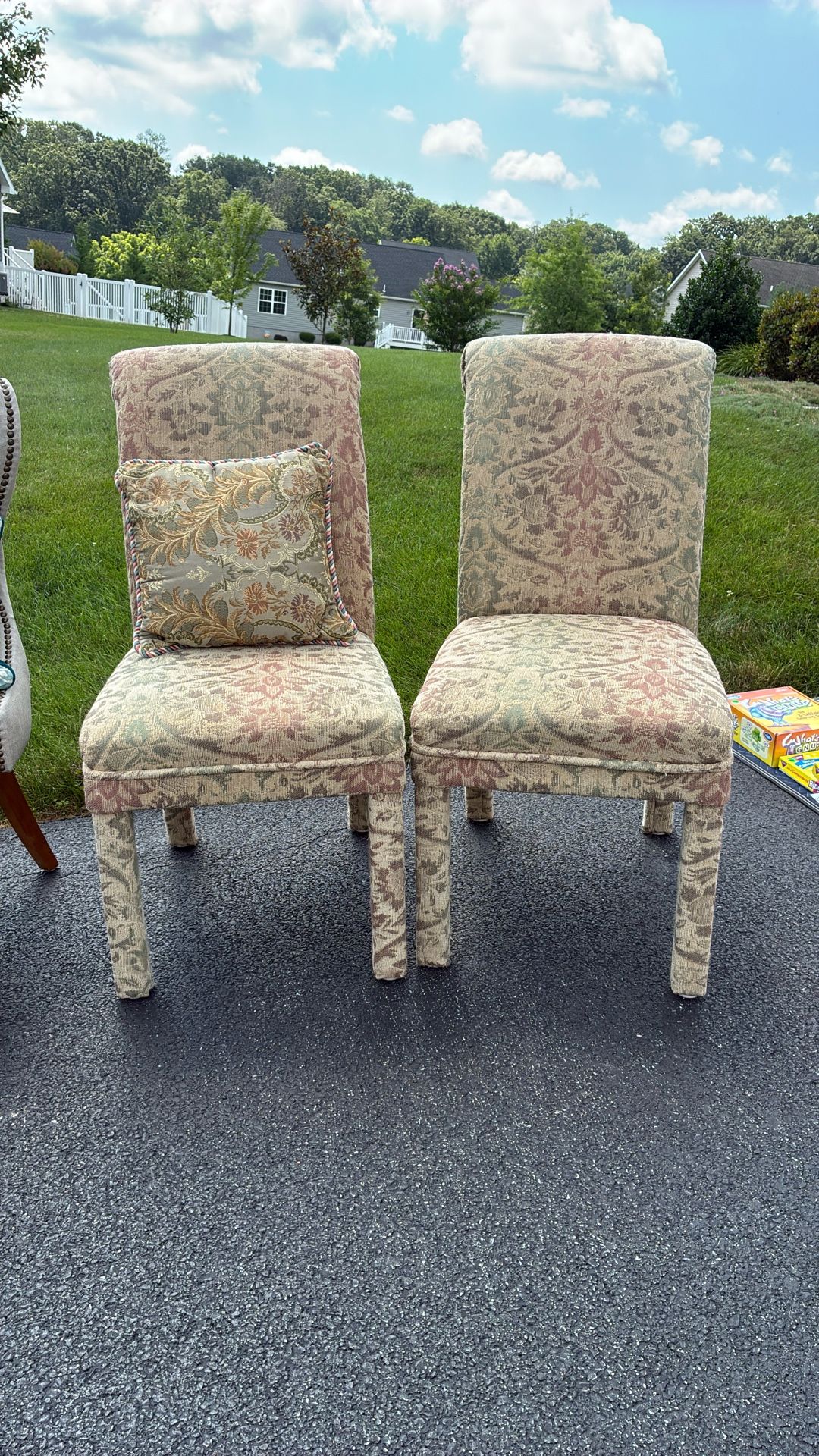 Set Of 2 Fabric Chairs