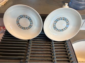 Set of 2 Vintage MCM Temporama Atomic Salad Plates