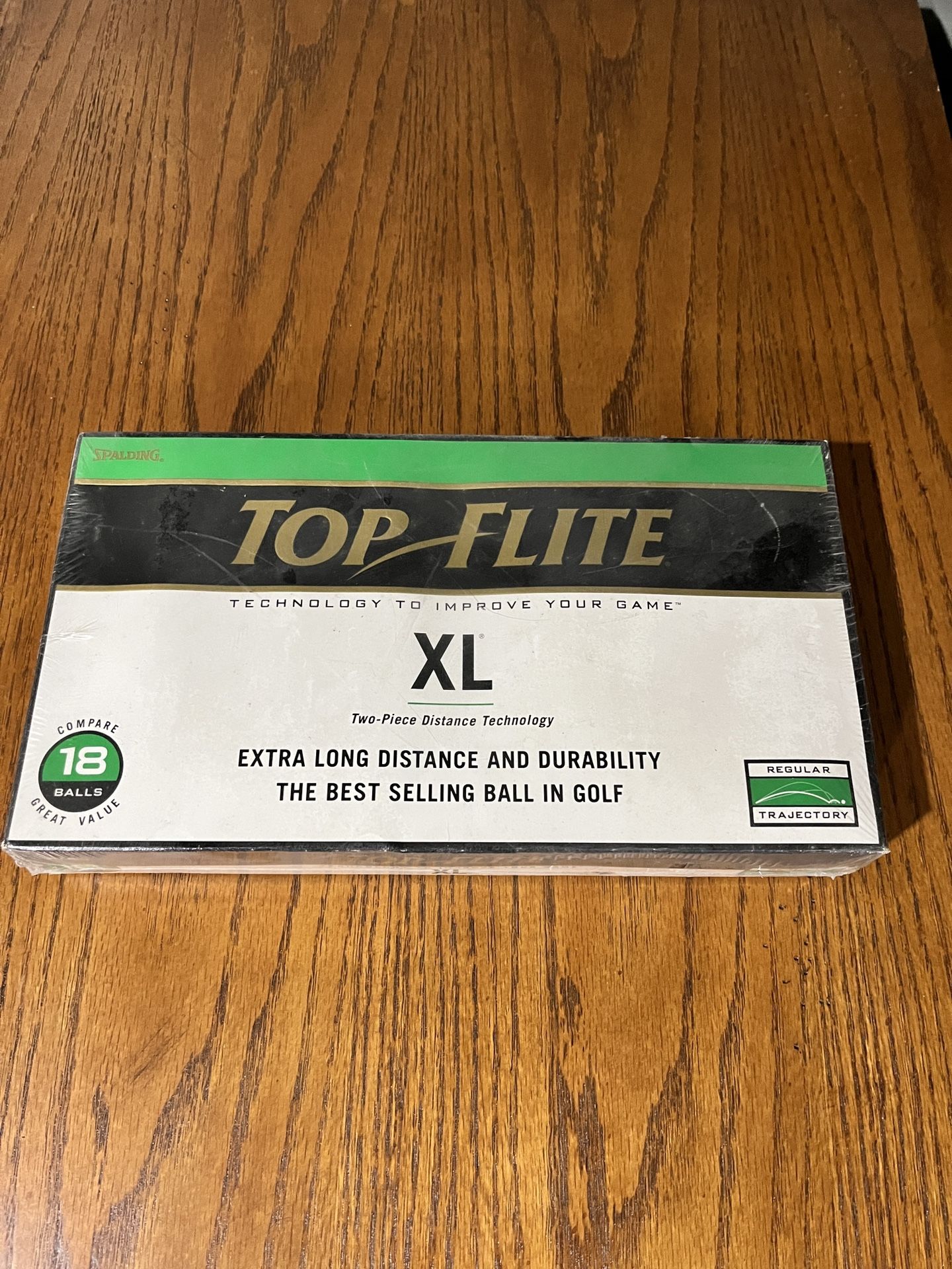 Top Flite XL Golf Balls Sealed, 1998 18 Pack Distance Trajectory- 2 Piece Distance Tech