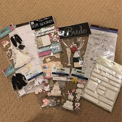 Wedding- Themed Scrapbooking Stickers