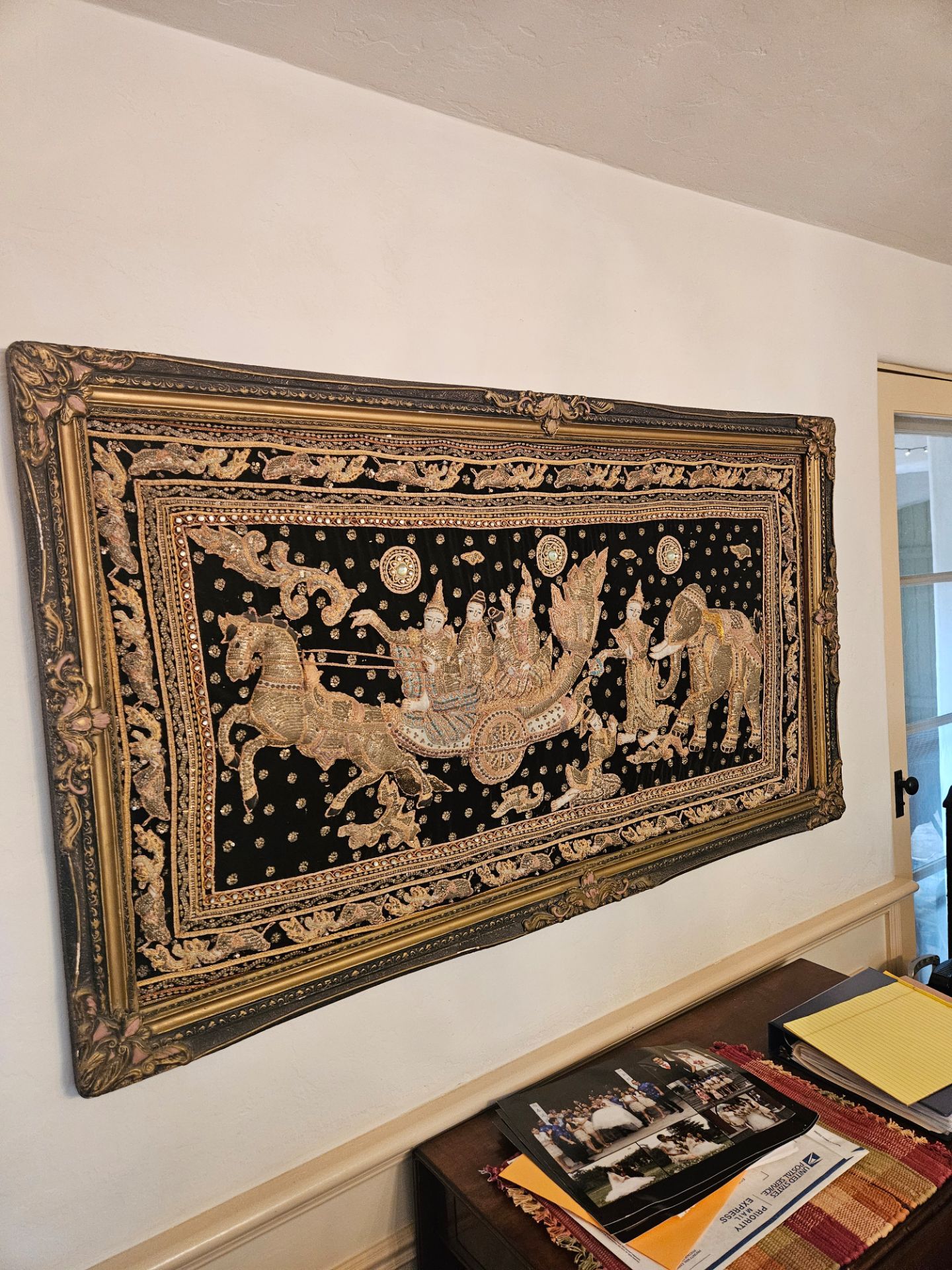 Vintage Burmese Tapestry