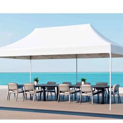 Commercial Pop Up Canopy Tent 10x20ft – Heavy Duty Outdoor Shelter, Waterproof & UV Protected Oxford, Easy Setup, Carrying Bag, Ideal for Camping, Par