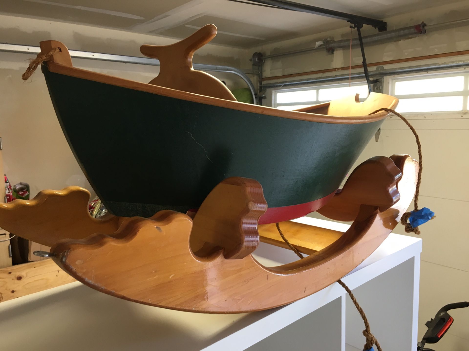 Gloucester antique child's rocking boat