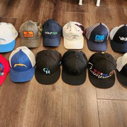 12 Various Hats for $20, good condition 