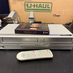 Emerson VCR/DVD Combo VHS Player  EWD2004 - With REMOTE - Tested Working