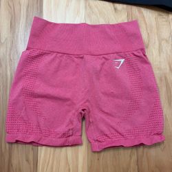 Pink gymshark shorts