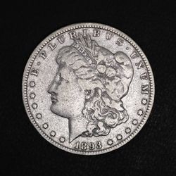 1893-O Morgan Silver Dollar 