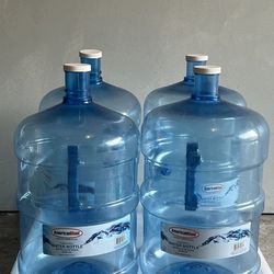 4 American Maid 5-Gallon Water Jugs with Caps