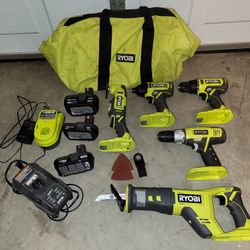Set Of Used Ryobi Tools