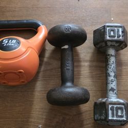 Dumbells 10 Pounds X2 Mixed