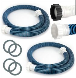 Conderyang 2 Pack 1 1/2 Pool Hose for Above Ground Pool 6ft Pump Replacement Hoses 1.5" EVA Heavy Duty Swimming Pool Hose for Above Ground