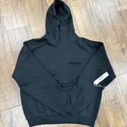 Black Essential Hoodie Small