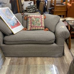 Loveseat and ottoman