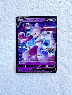 2022 Pokemon GO Mewtwo V SWSH223 Black Star Promo Foil Card for Sale in San  Pedro, CA - OfferUp