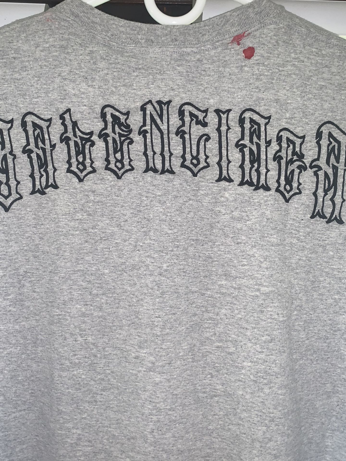 BALENCIAGA T Shirt Sz Small (New w TAGS) Embroidered Logo Triple S Runner Gucci Yeezy Nike Dunk