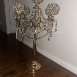 2 Gold Candelabra