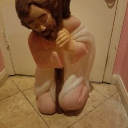 Brand Empire, Christmas Nativity, Joseph Lighted Blow Mold, Outdoor and Indoor, Retired, Hard to Find, Measures, 29" Height, Good Condition.