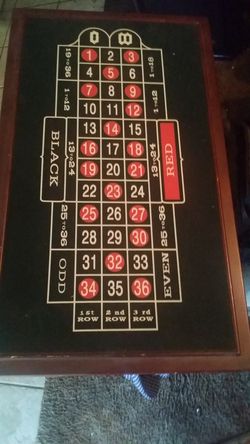 Roulette and Craps tables
