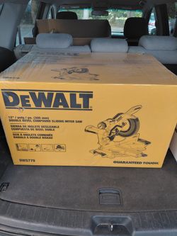 12" Sliding Double Bevel Miter Saw Dewalt
