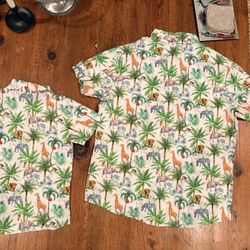 Safari Matching Father And Son Shirts