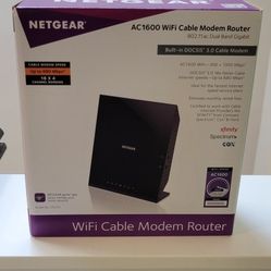 Netgear AC1600 WiFi Cable Modem Router 