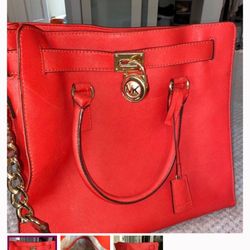 Large Red Michael Kors Purse.