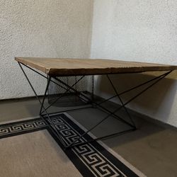 Industrial Wood Coffee Table 