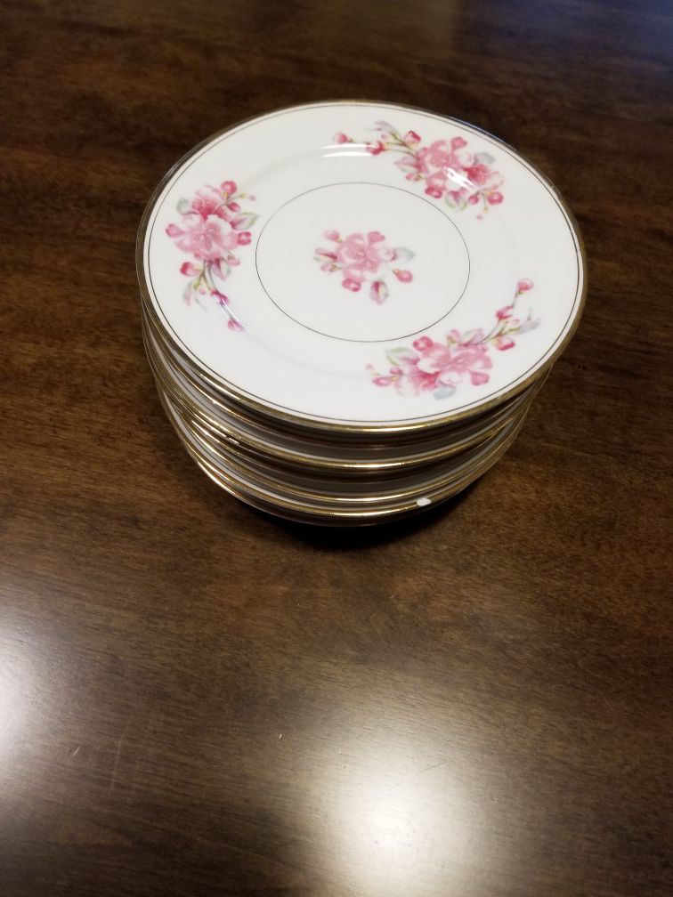 Fine China Dinner Plates Set of 10 Rosemont