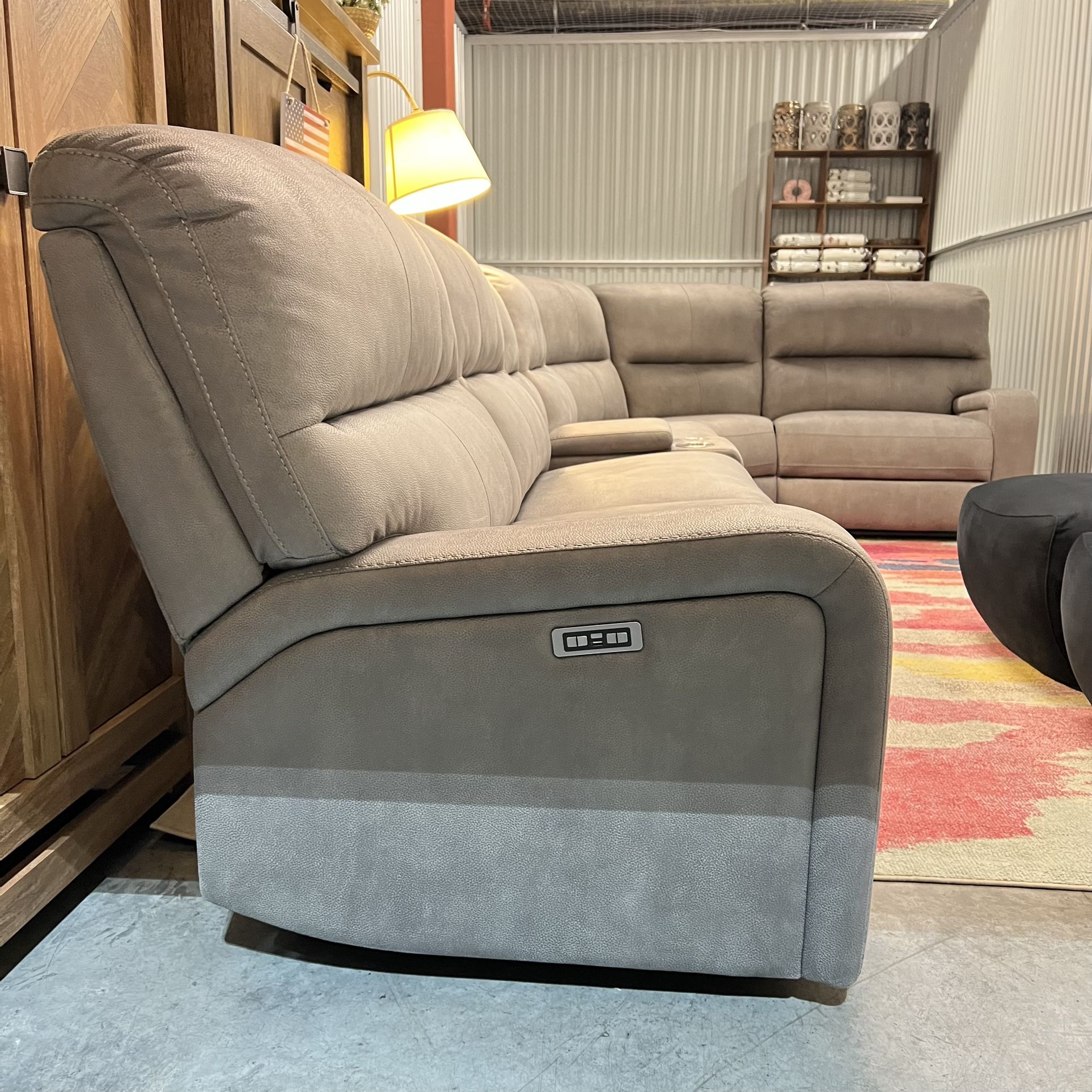 Free Delivery Brand New Barcalounger 6piece Soft Fabric Power