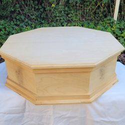 Big, Wood Box with lid. Has several mold stains.